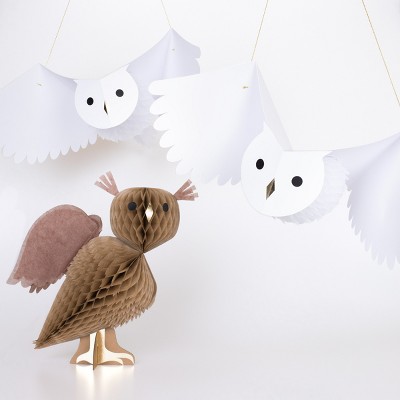 Meri Meri Honeycomb Owls (Pack of 3)