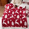Flannel Christmas Throw Blanket for Couch, Christmas Decorations Gifts for Women, Warm Throw Blanket. - 2 of 4