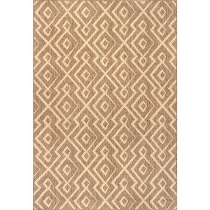 Nuloom Sammi Geometric Trellis Indoor and Outdoor Patio Area Rug - 1 of 4