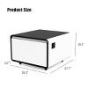 Modern Smart Side Table with Built-in Fridge,Wireless Charging,Temperature Control,USB Ports,and Induction Light – The Pop Home - 4 of 4