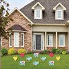 Big Dot of Happiness Colorful Floral Happy Mother's Day - Heart Lawn Decorations - Outdoor We Love Mom Party Yard Decorations - 10 Piece - 2 of 4