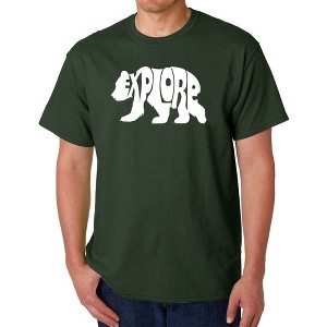 LA Pop Art Explore - Men's Word Art T-Shirt - 1 of 4