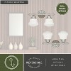 VAXCEL Huntley LED Compatible Farmhouse Bathroom Vanity Wall Fixture White Schoolhouse Glass - 4 of 4