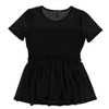 bar III Womens Smocked Knit Blouse - 2 of 2