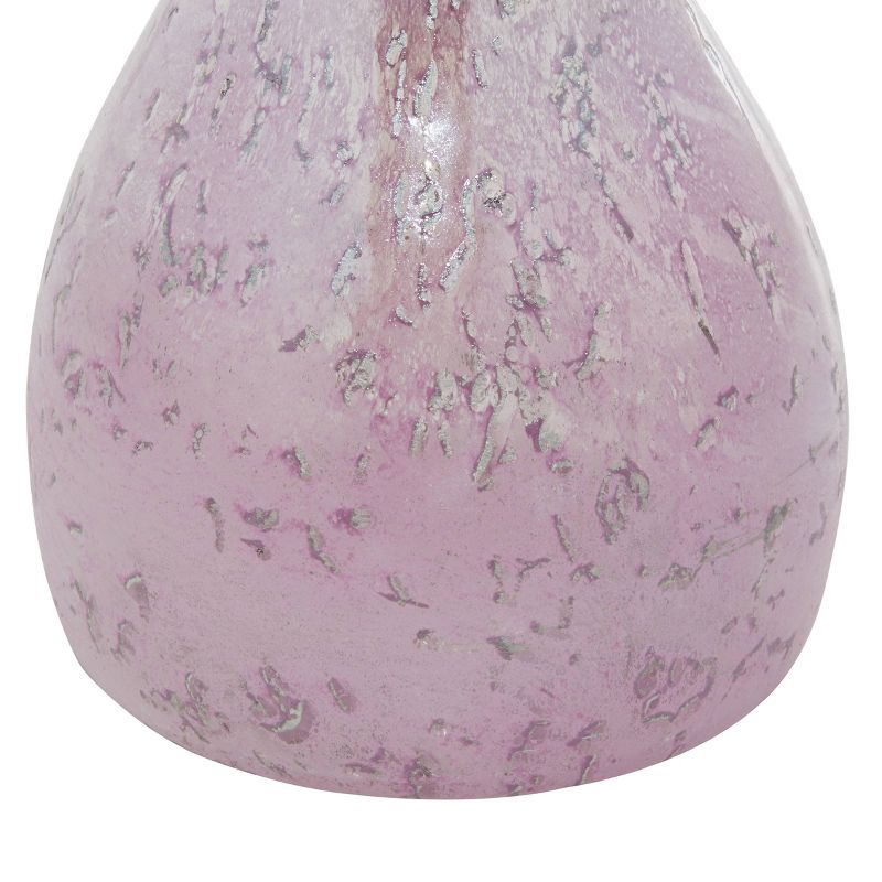 Set of 2 Glass Handmade Blown Vase Purple - CosmoLiving by Cosmopolitan, 5 of 8
