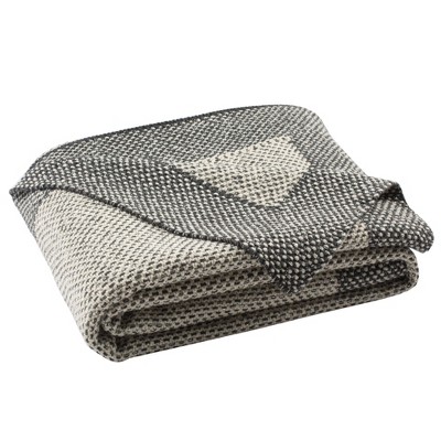 50"x60" Dania Knit Throw Blanket Dark Gray - Safavieh