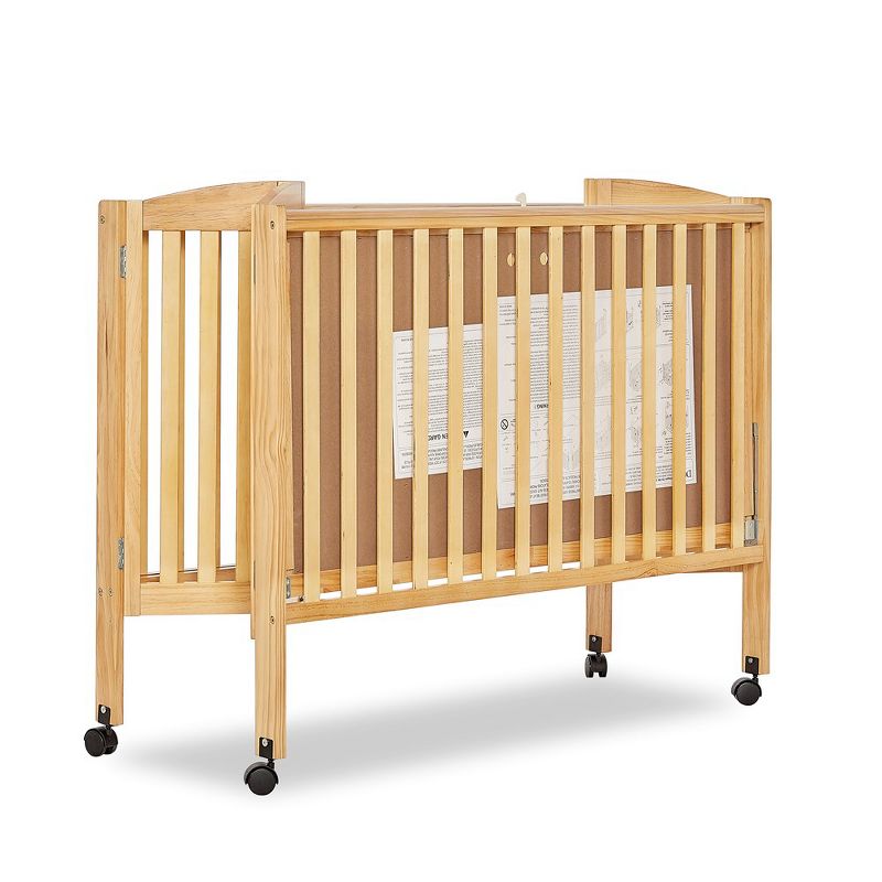Dream On Me Full Size 2-in-1 Folding Stationary Side Crib, 5 of 9