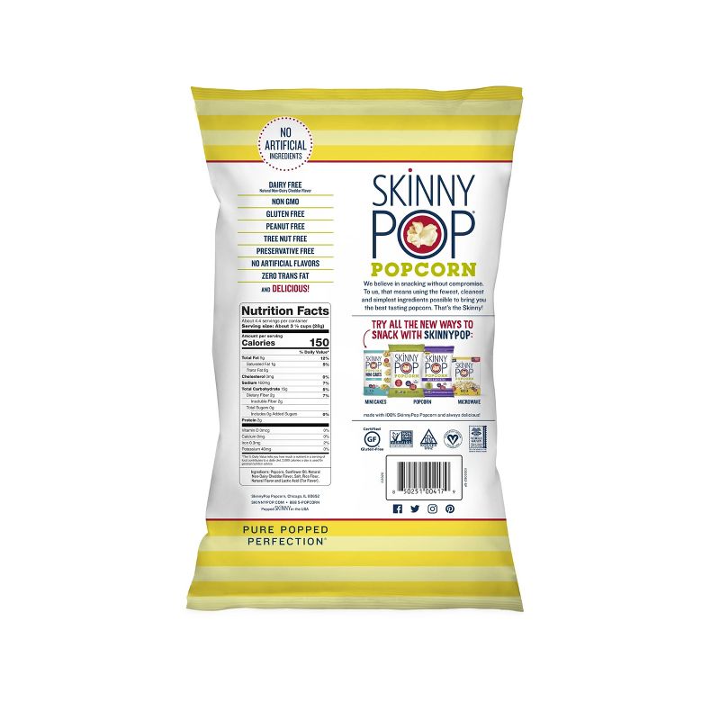 SkinnyPop White Cheddar Popcorn - 4.4oz, 3 of 5