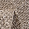 Vynxaria LOOM & LUXE 2x8 Indoor/Outdoor Area Rug - White/Grey Trellis Design - 3 of 4