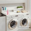 KTMBDW Laundry Countertop with 2-Tier Shelf Universal Fit, Washer and Dryer Countertop with Storage Space, Shelf Height 12 Inches - 2 of 4