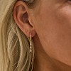 14K Gold Plated Butterfly Dangle Earrings - Hypoallergenic CZ Drop Earrings for Women, Dainty Long Dangling Jewelry - 3 of 4