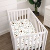 NoJo Watercolor Jungle Friends Mini Crib Sheet - 2 of 4
