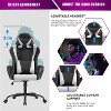 BestMassage Gaming Desk Chair Office Chair Computer Chair with Armrests 360° Swivel Lumbar Support Executive Task Chair for Adults - 3 of 4