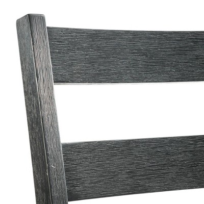 Modern Black and Gray 5-Piece Formal Dining Set with Upholstered Chairs