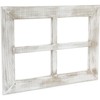 Farmlyn Creek 2-Pack Rustic Wood Window Frame Farmhouse Home Wall Decor, White 11"x15" - 3 of 4