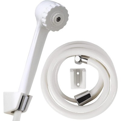 HealthSmart Modern Handheld Shower Head with 6 Foot Hose, Detachable, Unfinished
