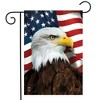 Briarwood Lane Everyday Garden Flag 12x18 For Outdoor American Eagle Patriotic Garden Flag Flags For Outside - 2 of 4