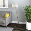Hudson and Canal Tilted Floor Lamp with Fabric Shade - 3 of 4