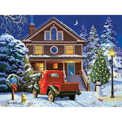Sunsout Christmas Night Visit 300 pc  Christmas Jigsaw Puzzle 13313