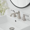 BWE 8 in. Widespread Double Handle Three Holes Bathroom Faucet Water-Saving With Drain Kit - 3 of 4
