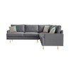 89.8" L-Shaped Corner Sectional Technical Leather Sofa with Pillows 4A - ModernLuxe - 3 of 4