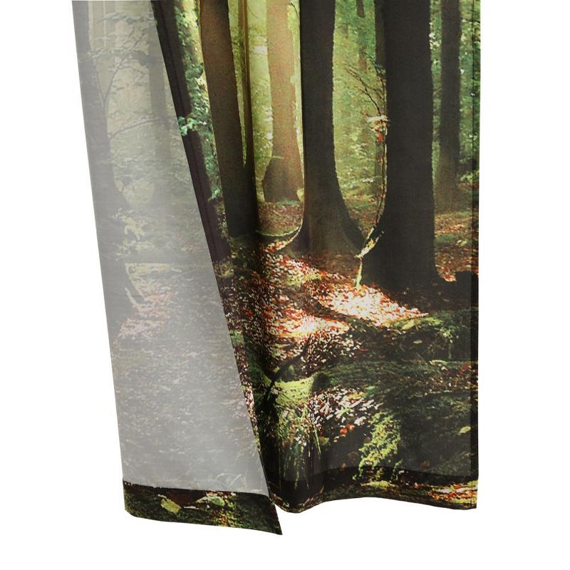 Habitat Photo Real Colorful Forest Pole Top Light Filtering Decorative Curtain Pair Each 38" x 84" Multicolor, 4 of 6