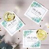 Sparkle and Bash 100 Pack Succulent Floral Mr. and Mrs. Paper Napkins for Wedding (6.5 x 6.5 x 0.01 inches) - 2 of 4