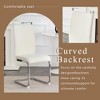 Luxury style Dining Chairs, Comfort & Stability in One, The combination of grainy fabric-like fabric and metal legs is stylish and versatile - 4 of 4
