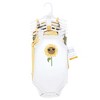 Hudson Baby Infant Girl Cotton Sleeveless Bodysuits, Sunflower - 2 of 4