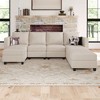 Belffin Modular Sectional Couch with Storage Ottoman U Shaped Corduroy Sectional Sofa with Chaise Convertible Modern Sectional Sofa Couch - 3 of 4