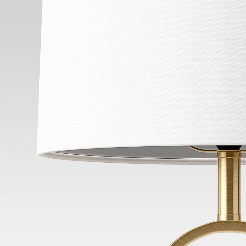 Large Metal Ring Table Lamp (Includes LED Light Bulb) Brass - Threshold&#8482;, 5 of 6