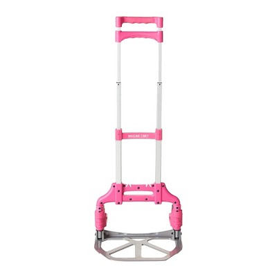 Magna Cart Personal MCX Folding Aluminum Luggage Hand Truck Cart with Telescoping Handle and Ball Bearing Rubber Wheels, 150 Pound Capacity