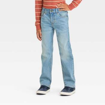 Boys' Stretch Bootcut Fit Jeans - Cat & Jack™ Dark Blue 5 : Target