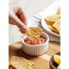 Aoibox Small Ceramic Ramekins, 2 OZ Dipping Bowls for Sauces & Dips, Microwave & Oven Safe Souffle Dishes, Set of 6, White - 3 of 4