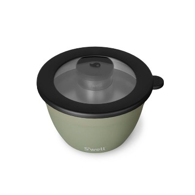Mountain Sage Plastic 64oz Salad Bowl Kit with Lid