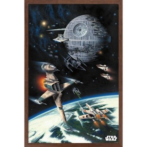 Trends International Star Wars: Return of the Jedi - Space Battle Framed Wall Poster Prints - 1 of 4