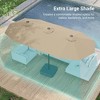 Sonkuki 15x9ft Double-Sided Patio Umbrella Aluminum with Large Canopy - 3 of 4