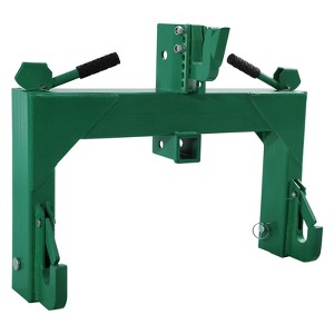 3 Point Quick Hitch Adapter, 3000 Lbs Lifting Capacity, Tractor Quick Hitch Adaptation to Category 1 & 2 Tractor with 5 Level Bolt, 2" Receiver Hitch - 1 of 4