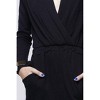 Women's Wrap Front Jumpsuit - Charme - 4 of 4