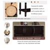 Sideboard Cabinet With Storage Drawers And Shelf, 47'' Wood Narrow Farmhouse Console Table With Artificial Stone Look Tabletop For Entryway, Living R - 2 of 4