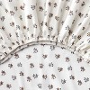 Floral Cotton Percale Fitted Crib Sheet - Hearth & Hand™ with Magnolia: Botanical, Farmhouse Style, OEKO-TEX Certified - 4 of 4