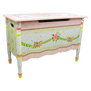Fantasy Fields Crackled Rose Toy Chest - Teamson
