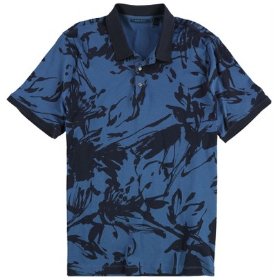 Perry Ellis Mens Abstract Floral Polo Shirt