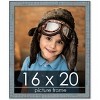 PosterPalooza | Textured Blue Picture Frame - UV Acrylic, Foam Board Backing, Hanging Hardware - 2 of 4