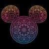 Boy's Disney Mickey Mouse Mandala Silhouette Pull Over Hoodie - 2 of 4