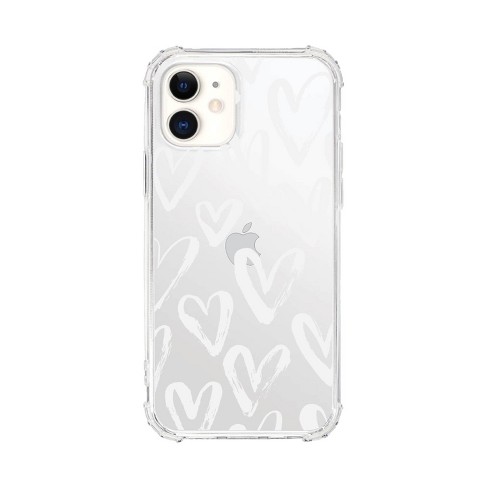 Clear & white phone case