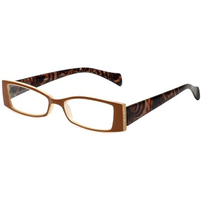 Calabria Victoria Spring Hinge Designer Reading Glasses&Match Case Purple +1.50