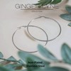 Plain Large Hoop Earrings for Women Gold Stainless Steel Ginger Lyne Collection - 3 of 4