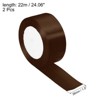 Unique Bargains Single Side Solid DIY Wrapping Decoration Roll Satin Ribbons 2 Pcs - 2 of 4