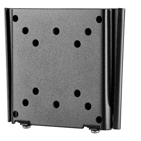 Monoprice Titan Series Fixed Mini Wall Mount For Small 13" - 27" Inch TVs Displays, Max 66 LBS. 75x75 to 100x100, Silver, RoHS Compliant - image 1 of 4